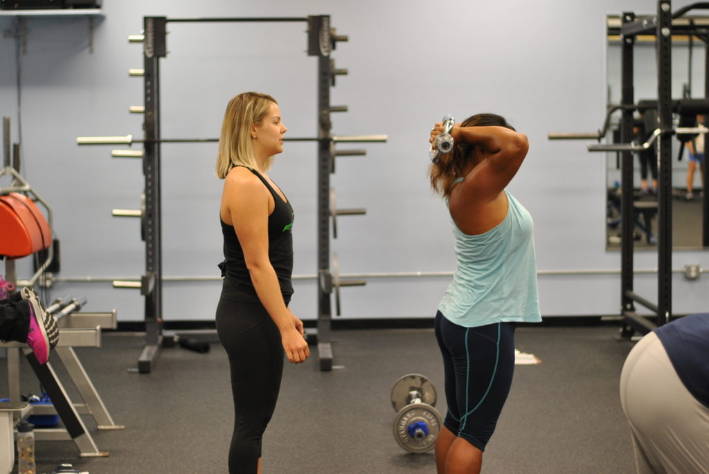 Overhead triceps extension